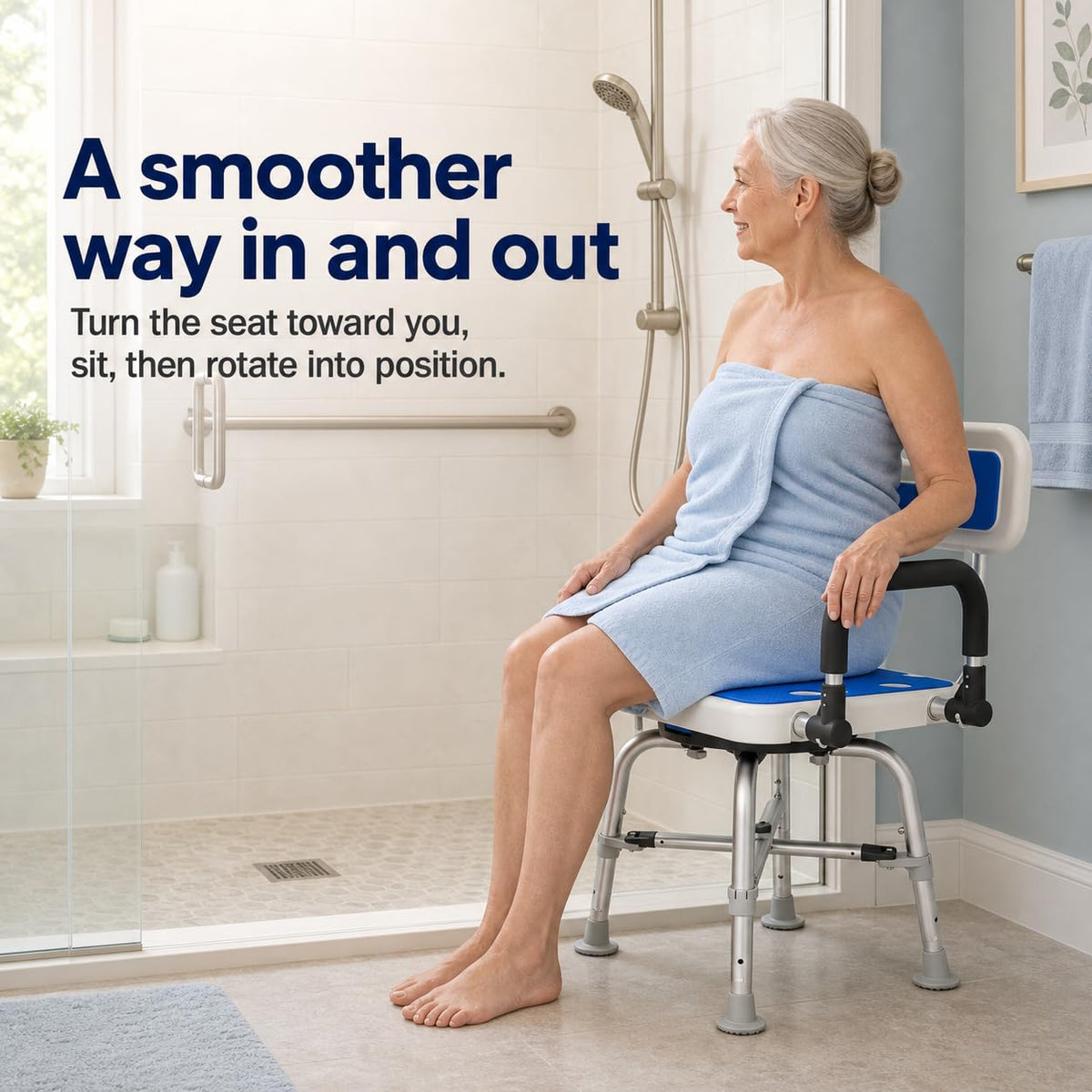 Heavy Duty Swivel Shower Chair I7437