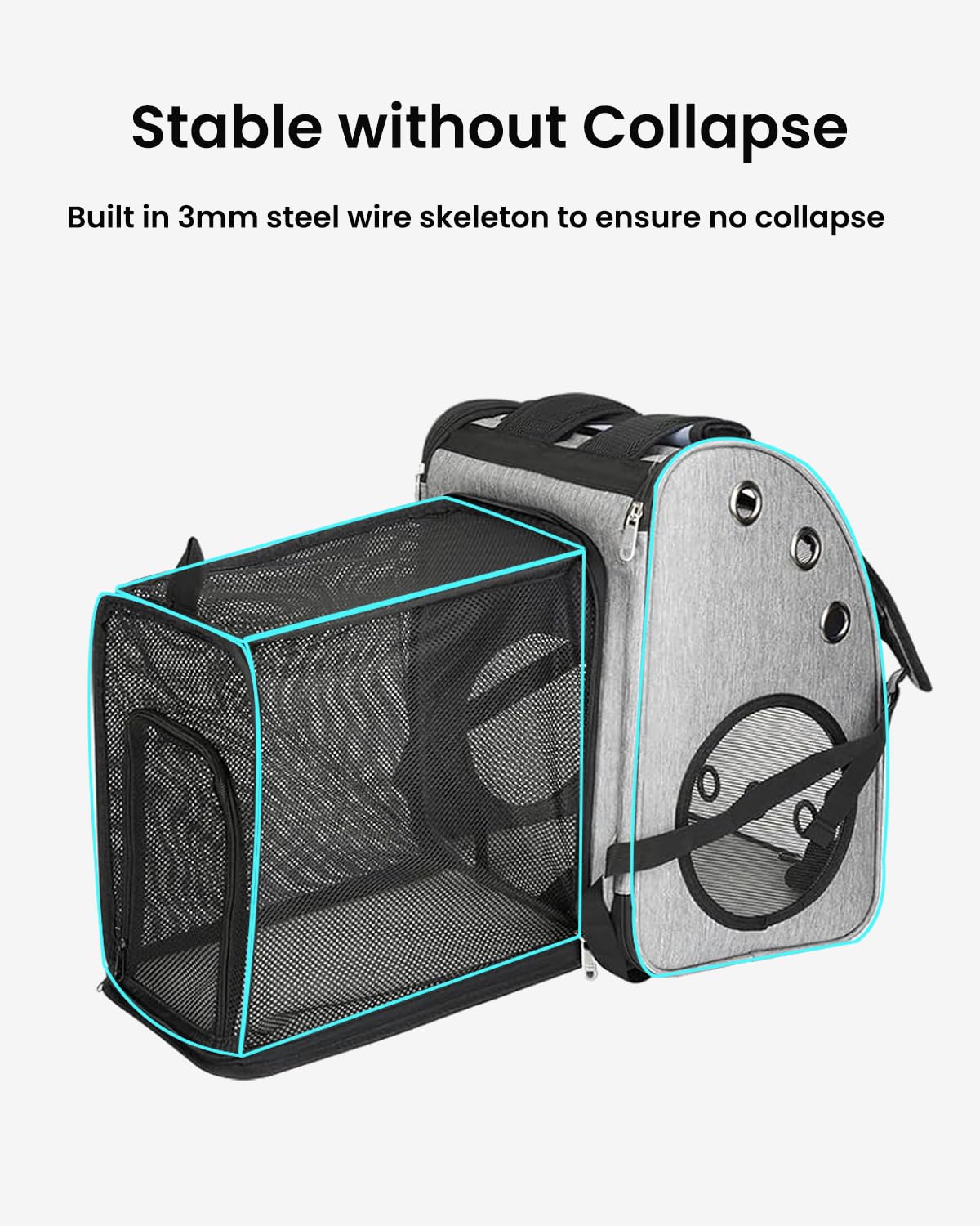 Expandable Cat Backpack Carrier O2072