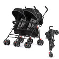 Black Twin Umbrella Toddler Stroller V989