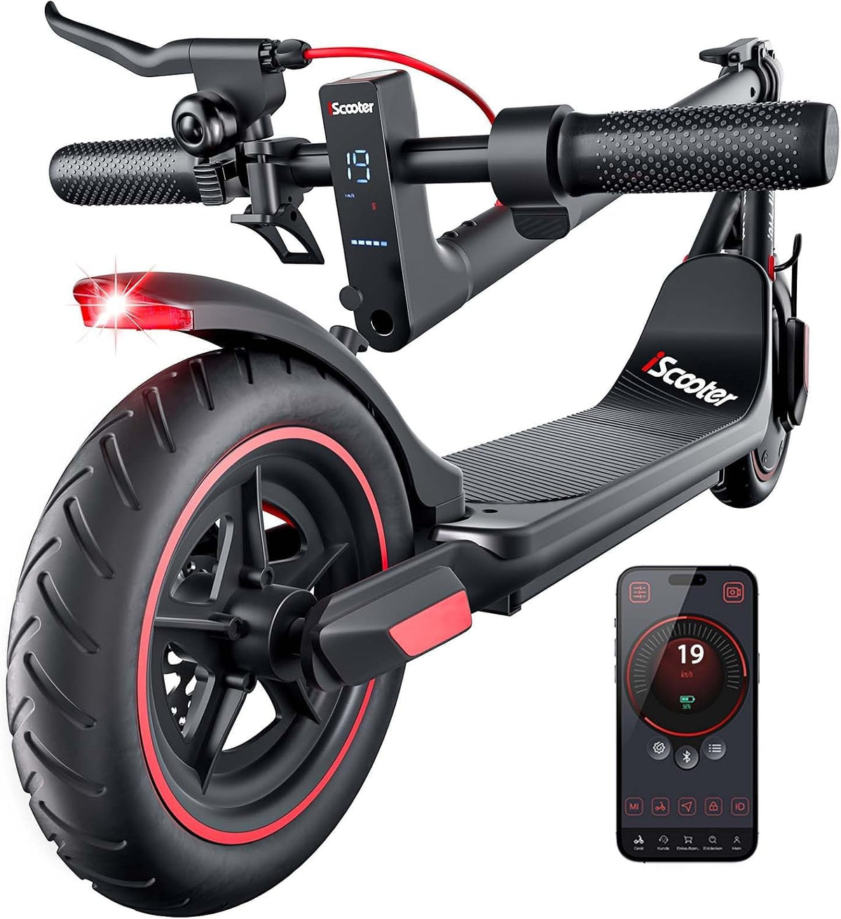 Electric Scooter with 8.5" Pneumatic Tires A408