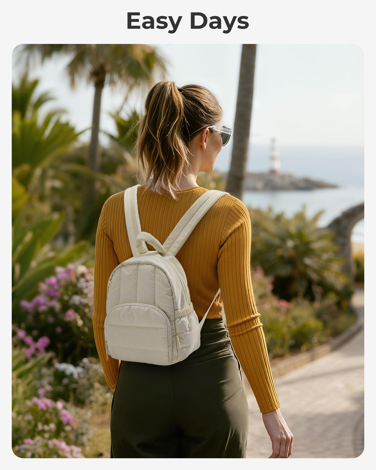 Mini Lightweight Quilted Backpack A426