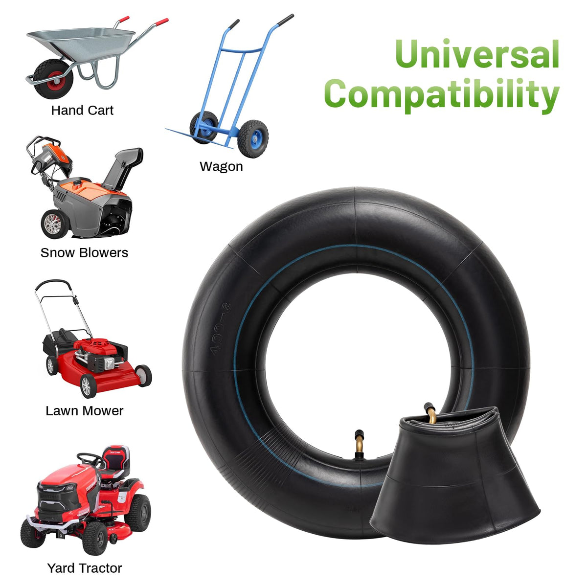 4.80-8 4.00-8 Replacement Tire Inner Tube with TR87 Angled Valve P96426