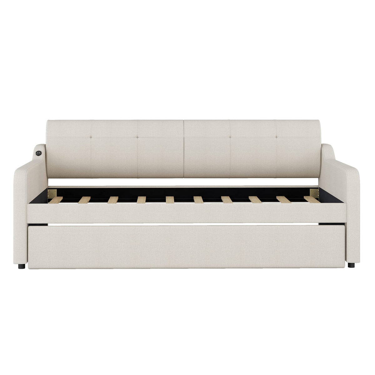 Twin Size Upholstered Daybed with Trundle H622