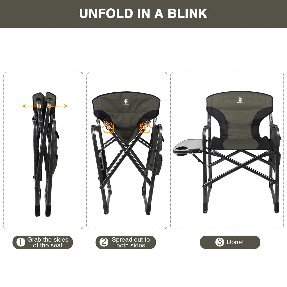 Lightweight Aluminum Director Camping Chair G56159