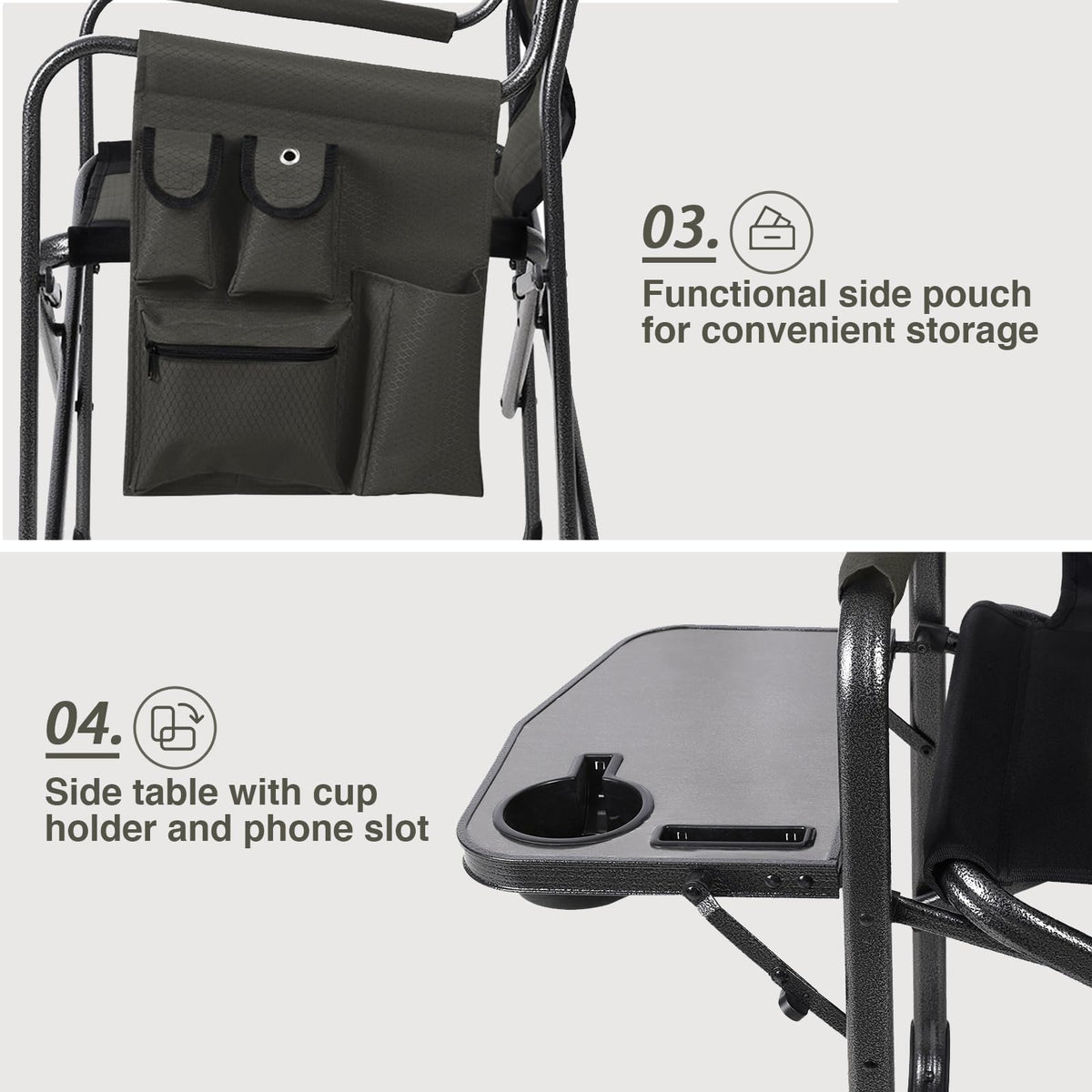 Lightweight Aluminum Director Camping Chair G56159