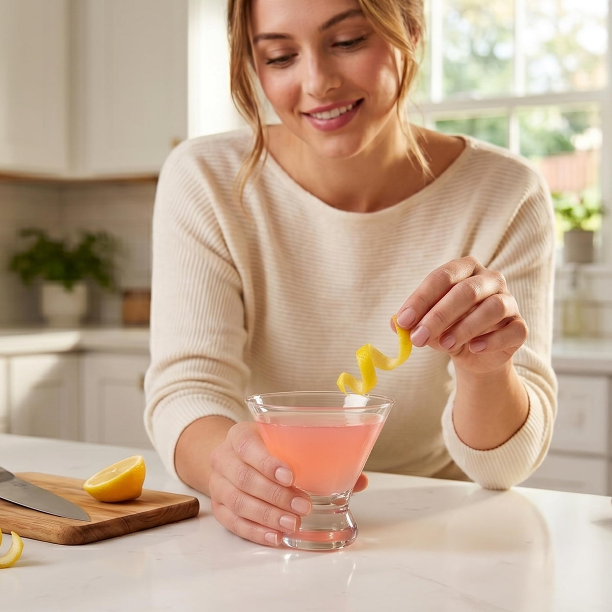 10-Ounce Plastic Stemless Martini Glasses Set of 6 K762138