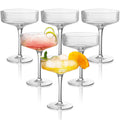 Champagne Coupe Glasses Set of 6, 8 oz Crystal Cocktail Glassware O932691