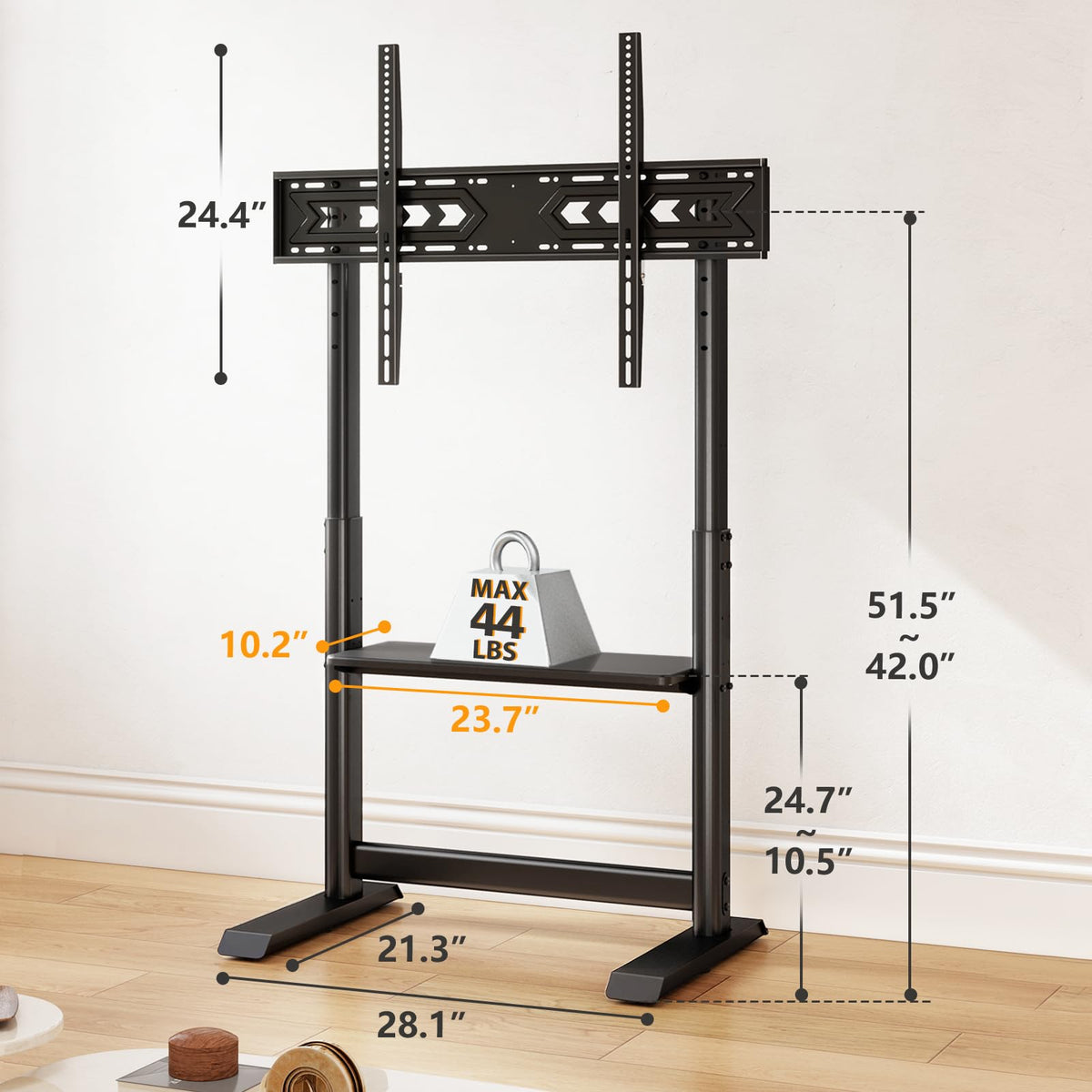 Heavy Duty Rolling TV Stand for 55-100 inch TVs T587