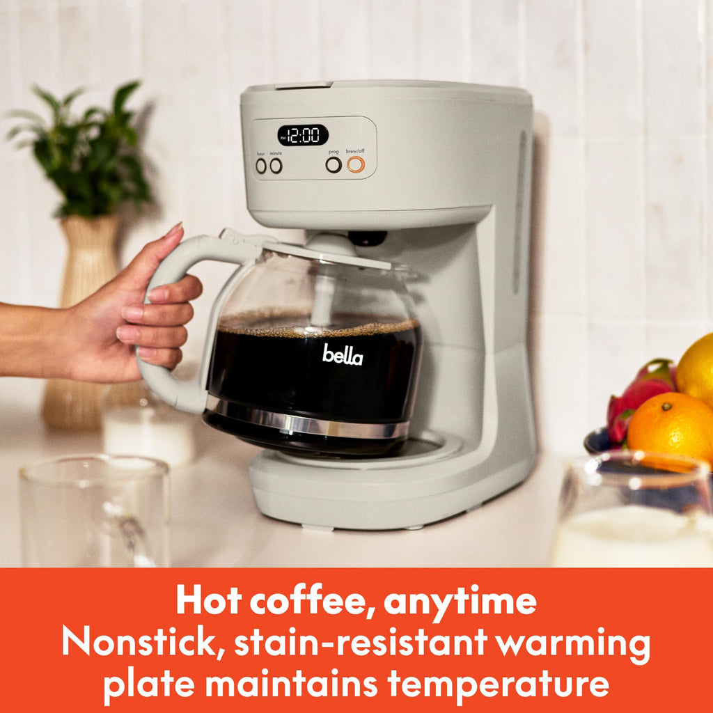 12-Cup Programmable Coffee Maker with Glass Carafe F745682