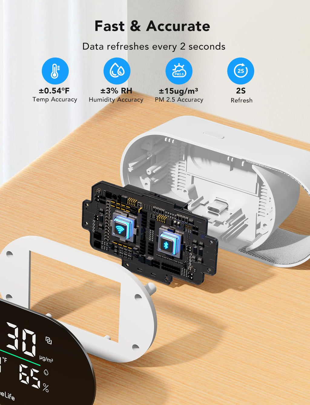 Dehumidifier with Air Quality Monitor D60327