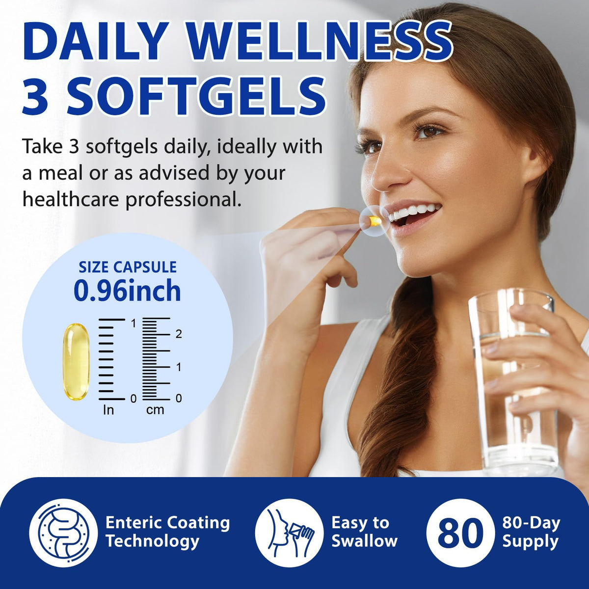 Omega 3 Fish Oil 4200mg 240 Softgels Lemon Flavor P993545