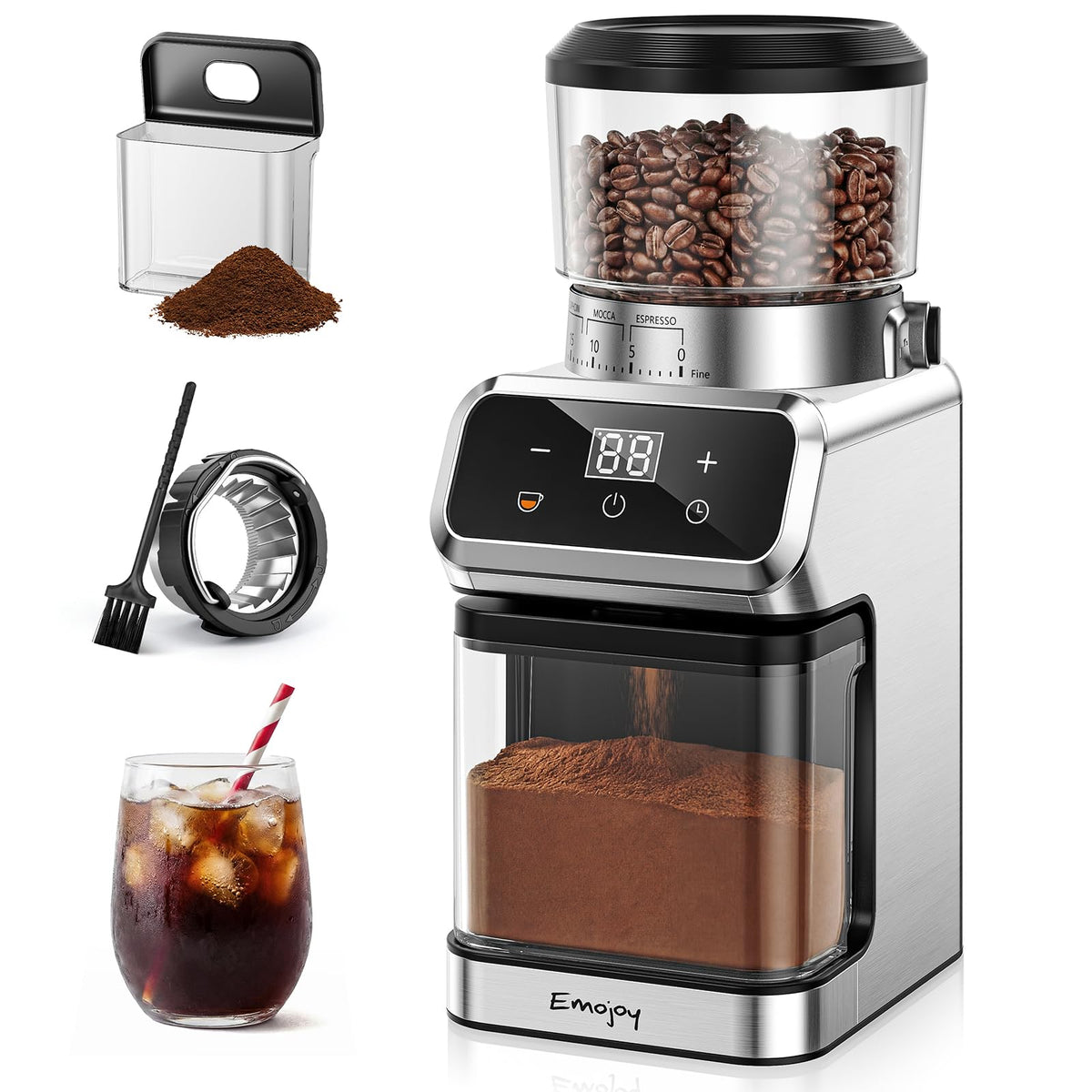 Electric Burr Coffee Grinder, 30 Settings N190