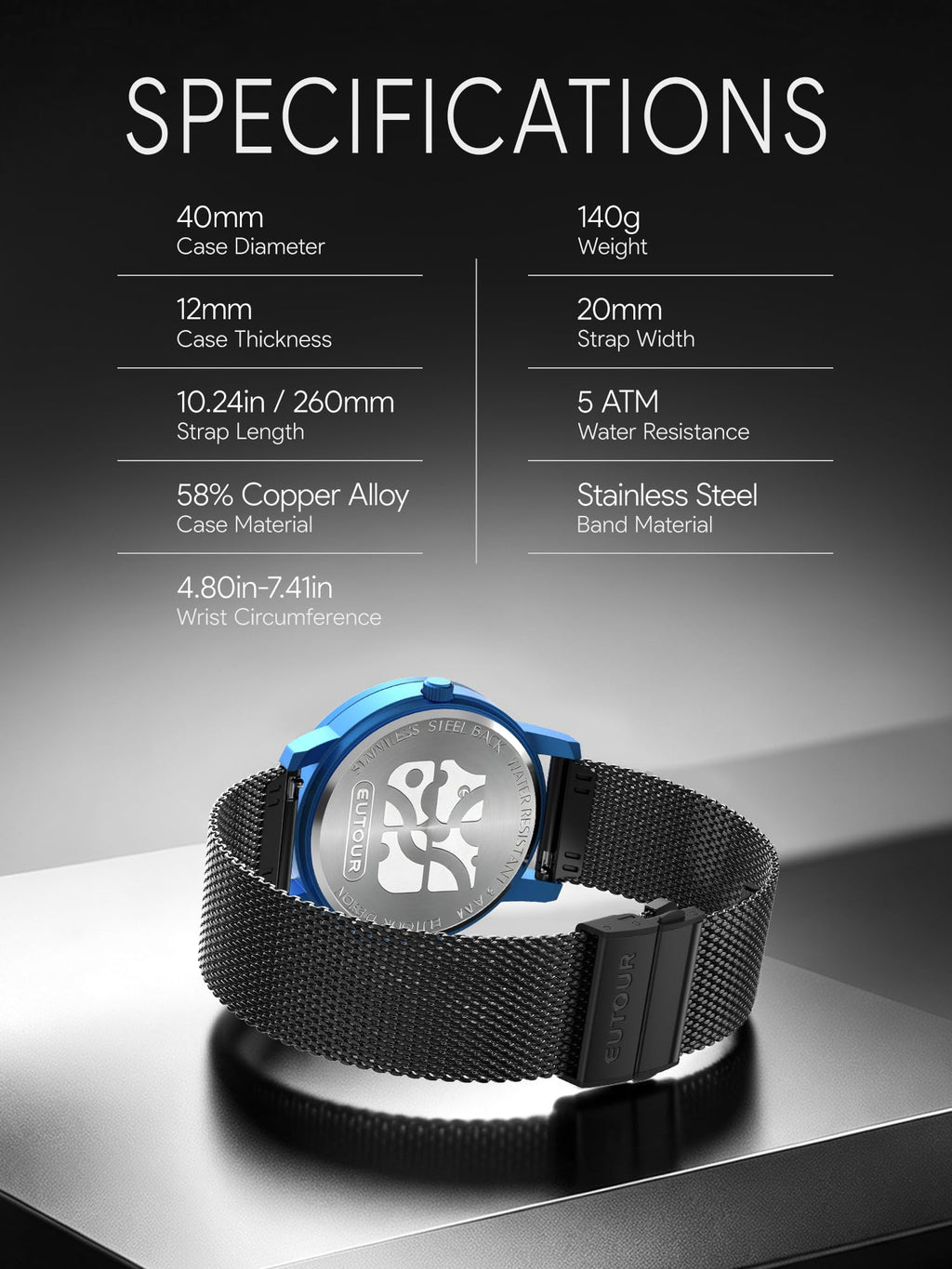 Magnetic Watch Swiss Quartz 5ATM Y9285