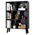 Black 3 Tier Wood Bookshelf Q16667