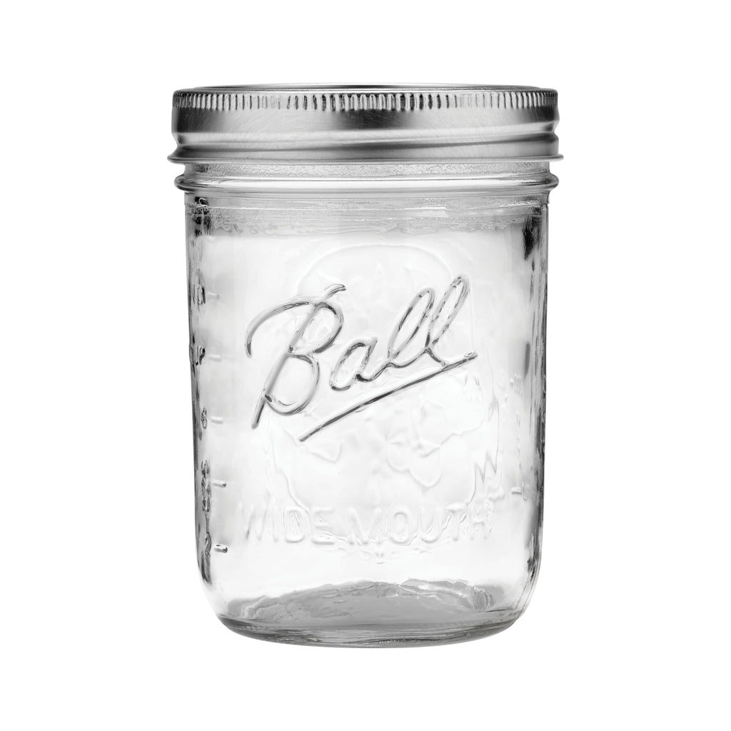 Wide Mouth Pint Canning Jars, 12 Pack, Clear N905346