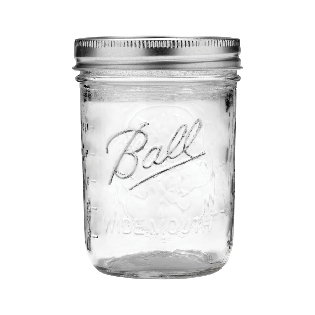 Wide Mouth Pint Canning Jars, 12 Pack, Clear N905346