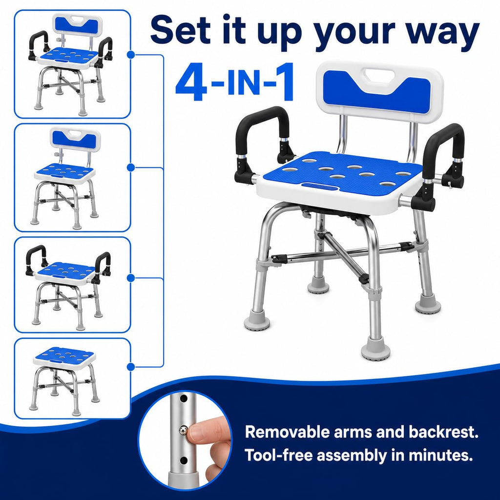 Heavy Duty Swivel Shower Chair I7437