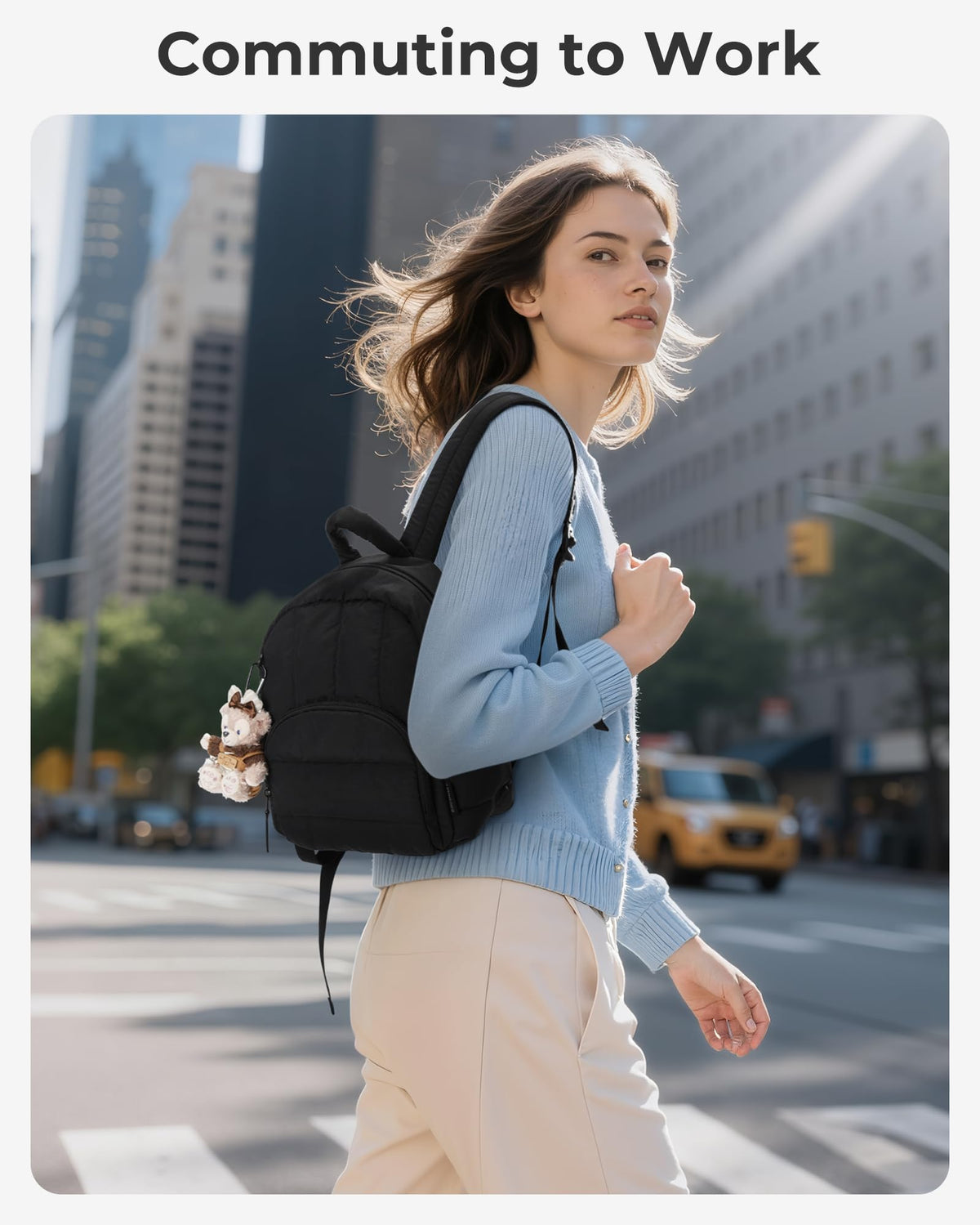 Mini Lightweight Quilted Backpack A426