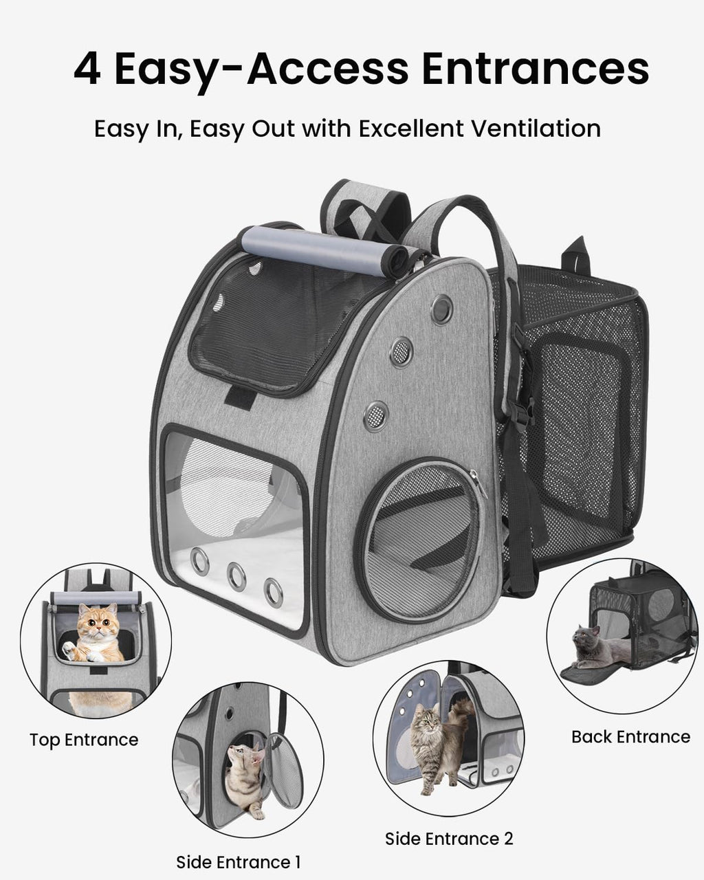 Expandable Cat Backpack Carrier O2072