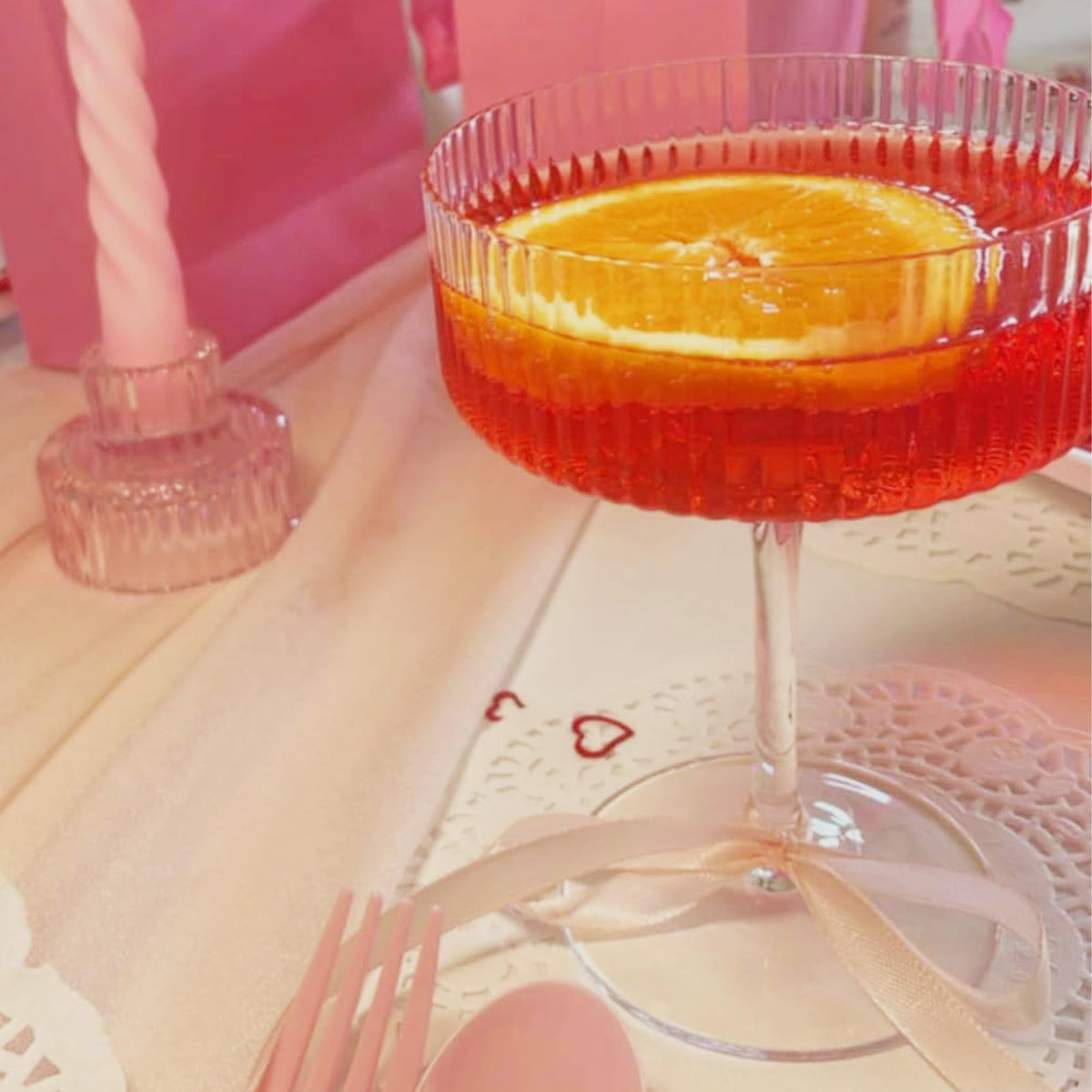 Champagne Coupe Glasses Set of 6, 8 oz Crystal Cocktail Glassware O932691