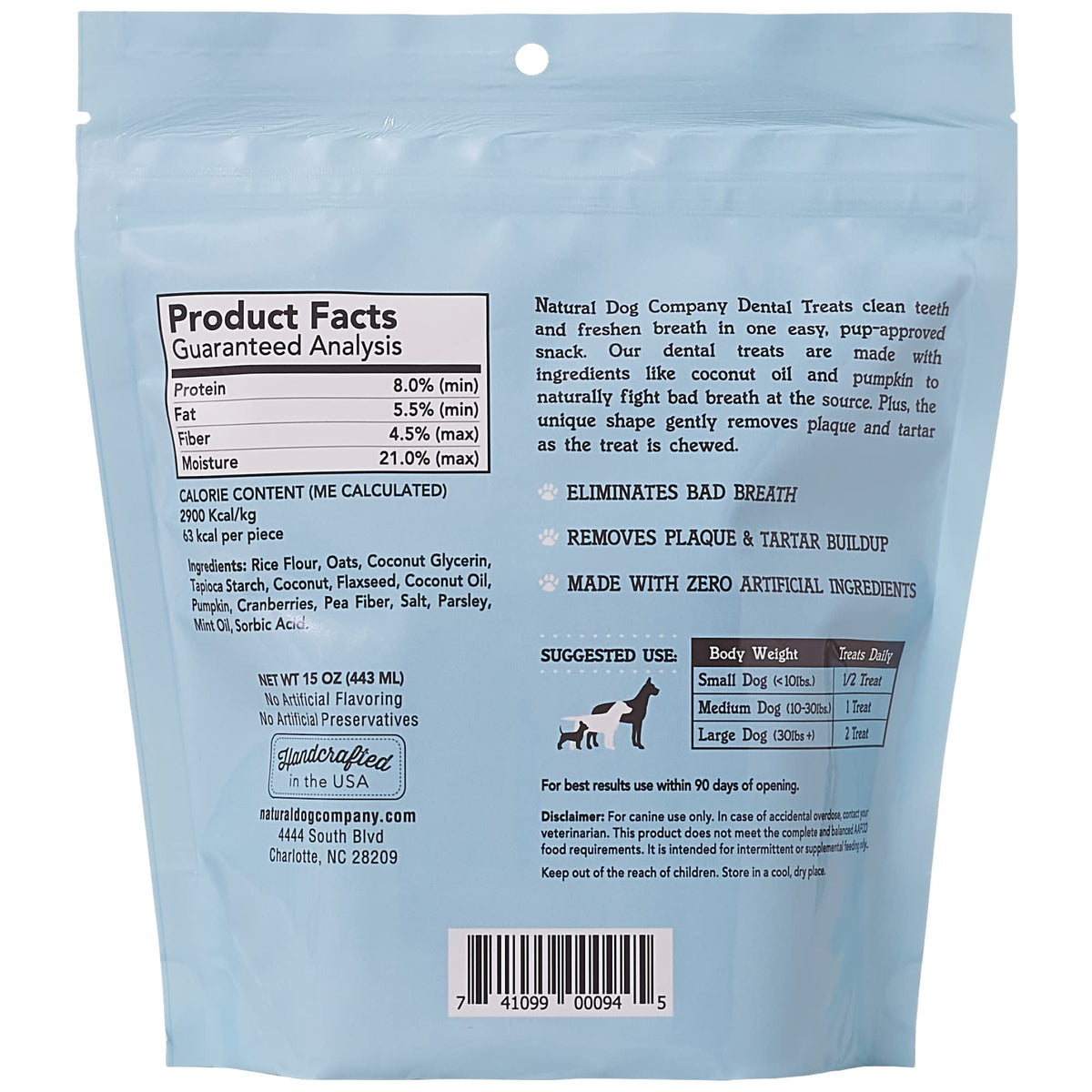 Dental Chews for Dogs 18 Count I2050