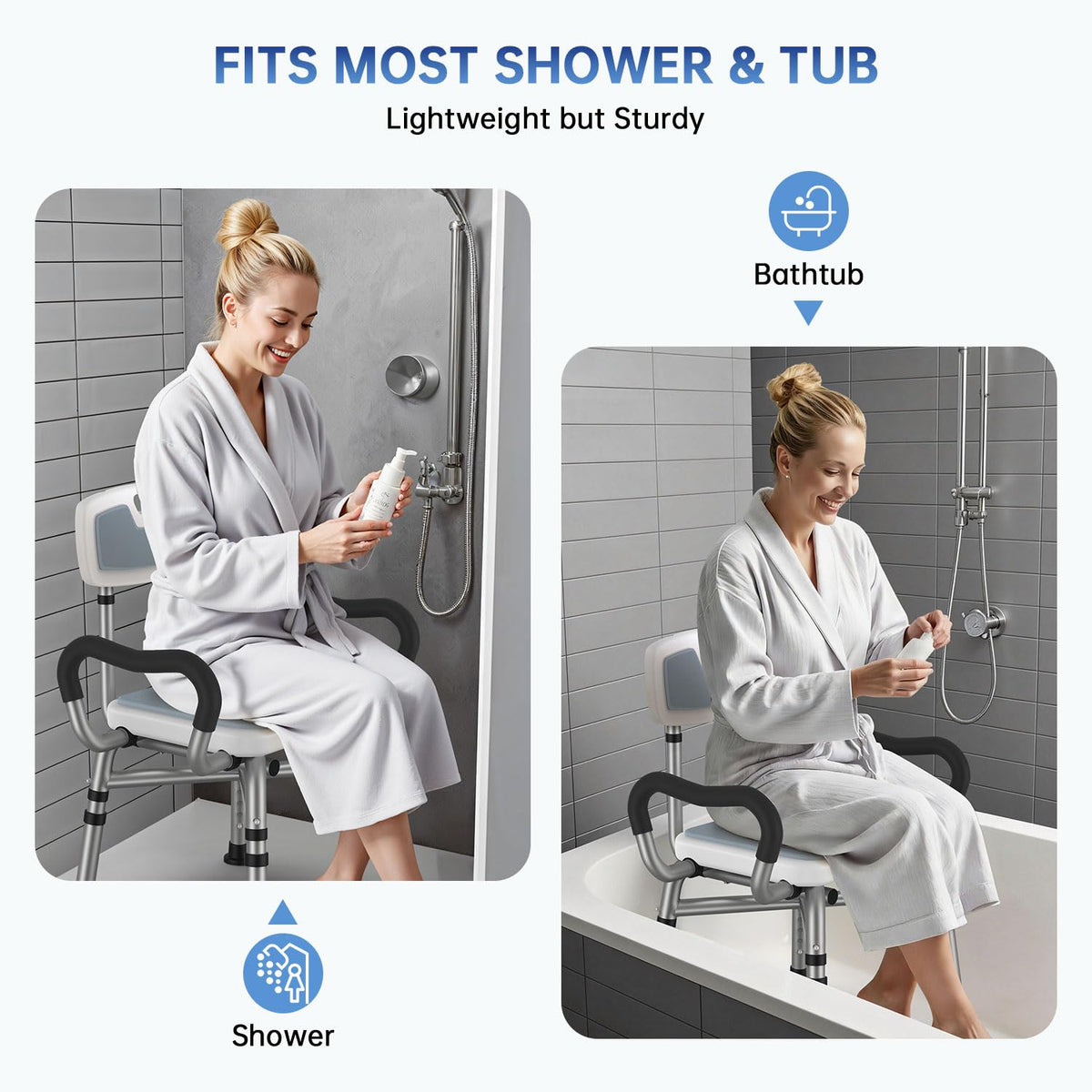 Shower Chair with Arms and Back P508740