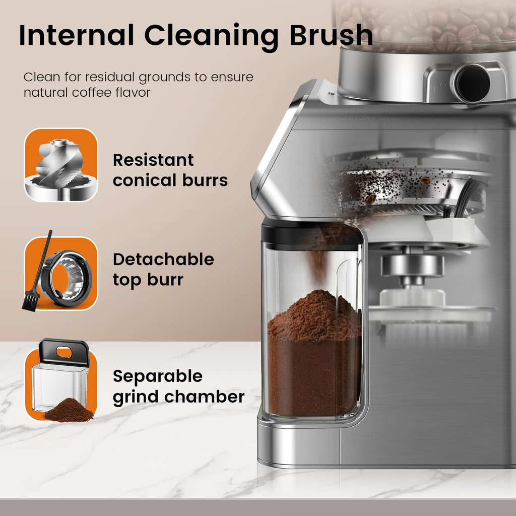 Electric Burr Coffee Grinder, 30 Settings N190