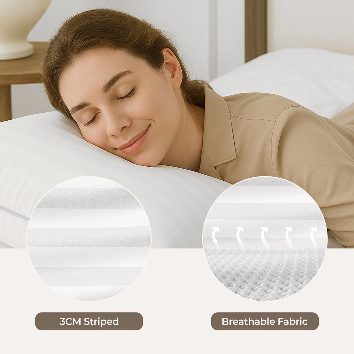 King Size Down Alternative Pillows Set of 2 Q79911