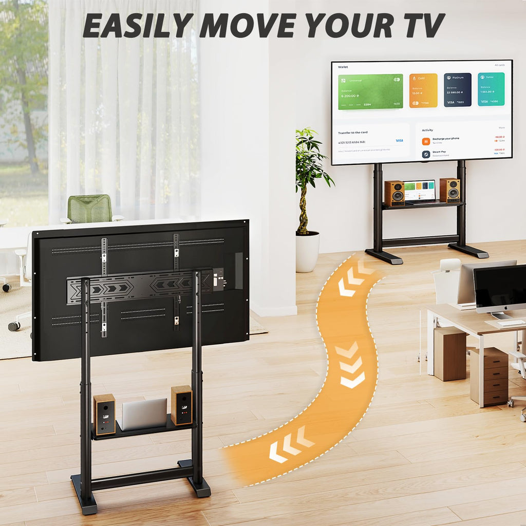 Heavy Duty Rolling TV Stand for 55-100 inch TVs T587
