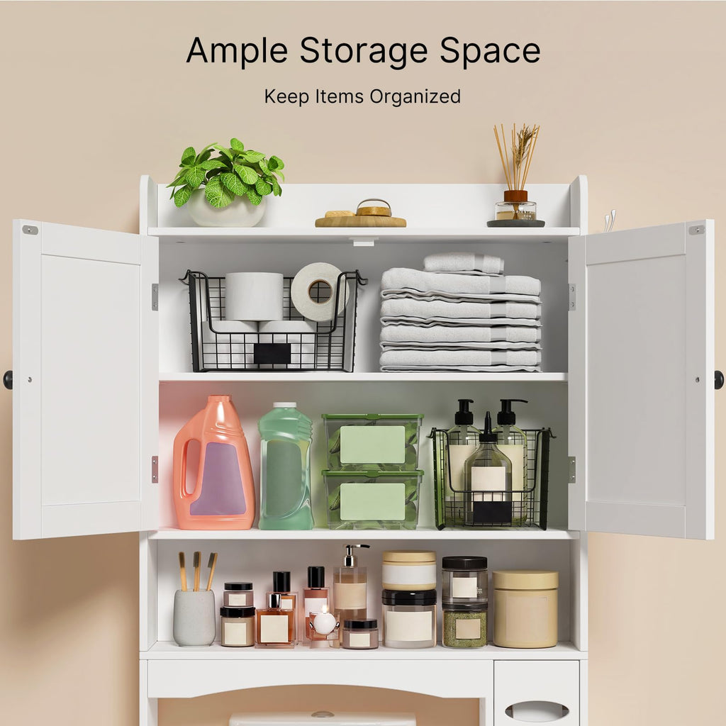 White Over The Toilet Storage Cabinet R898604
