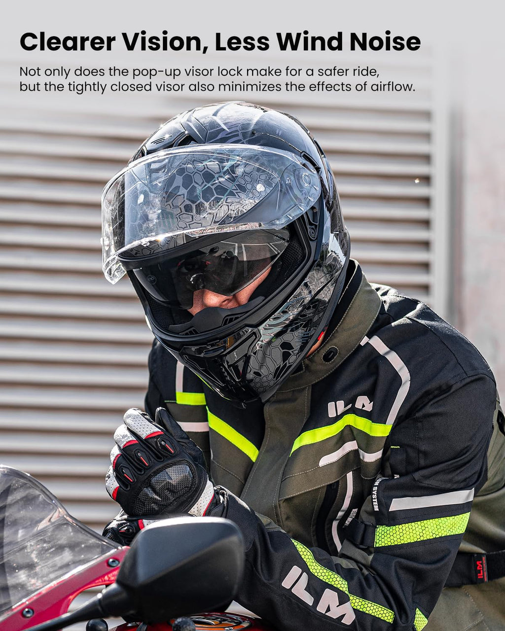 Motorcycle Helmet DOT ECE Dual Visor Full Face U405525