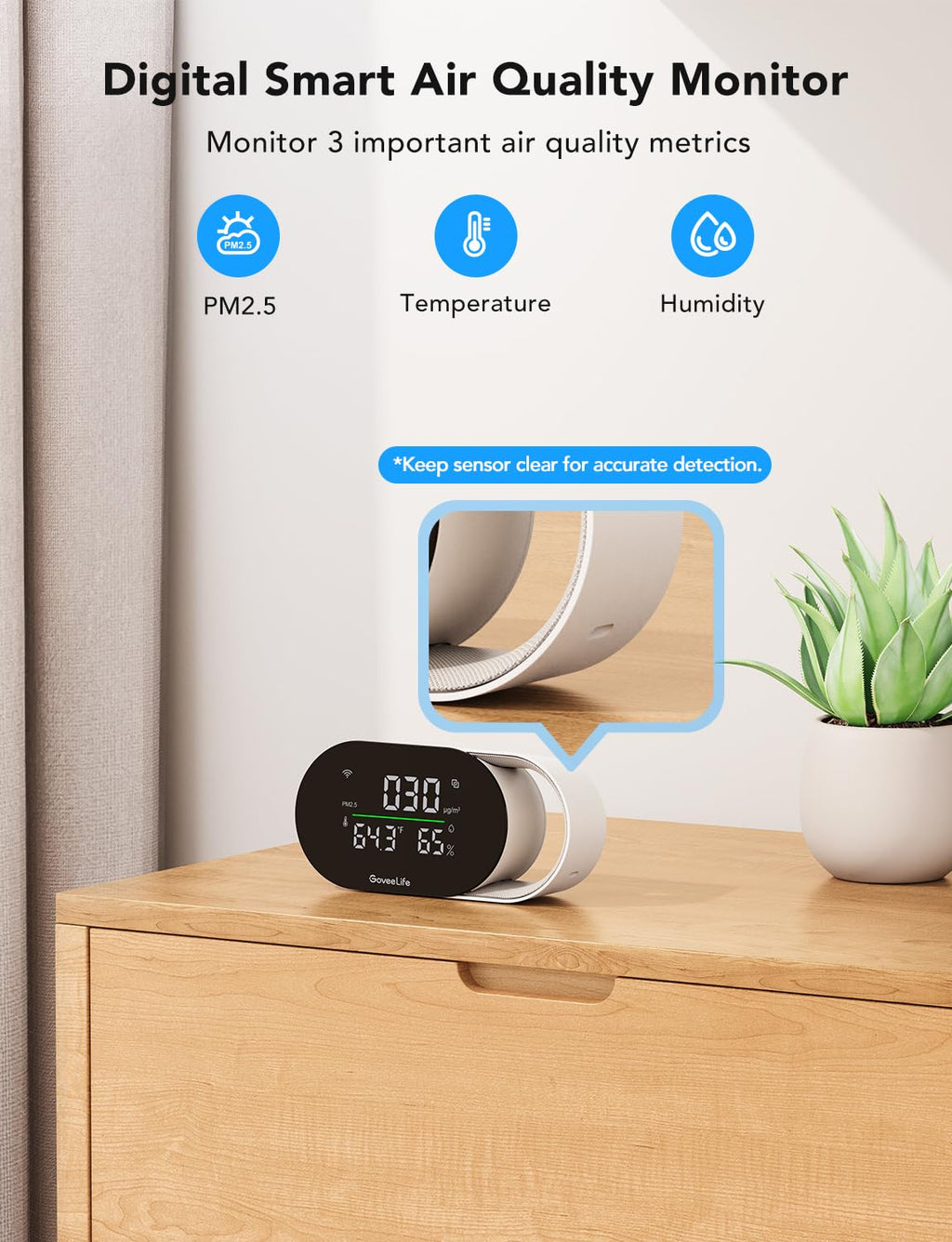 Dehumidifier with Air Quality Monitor D60327