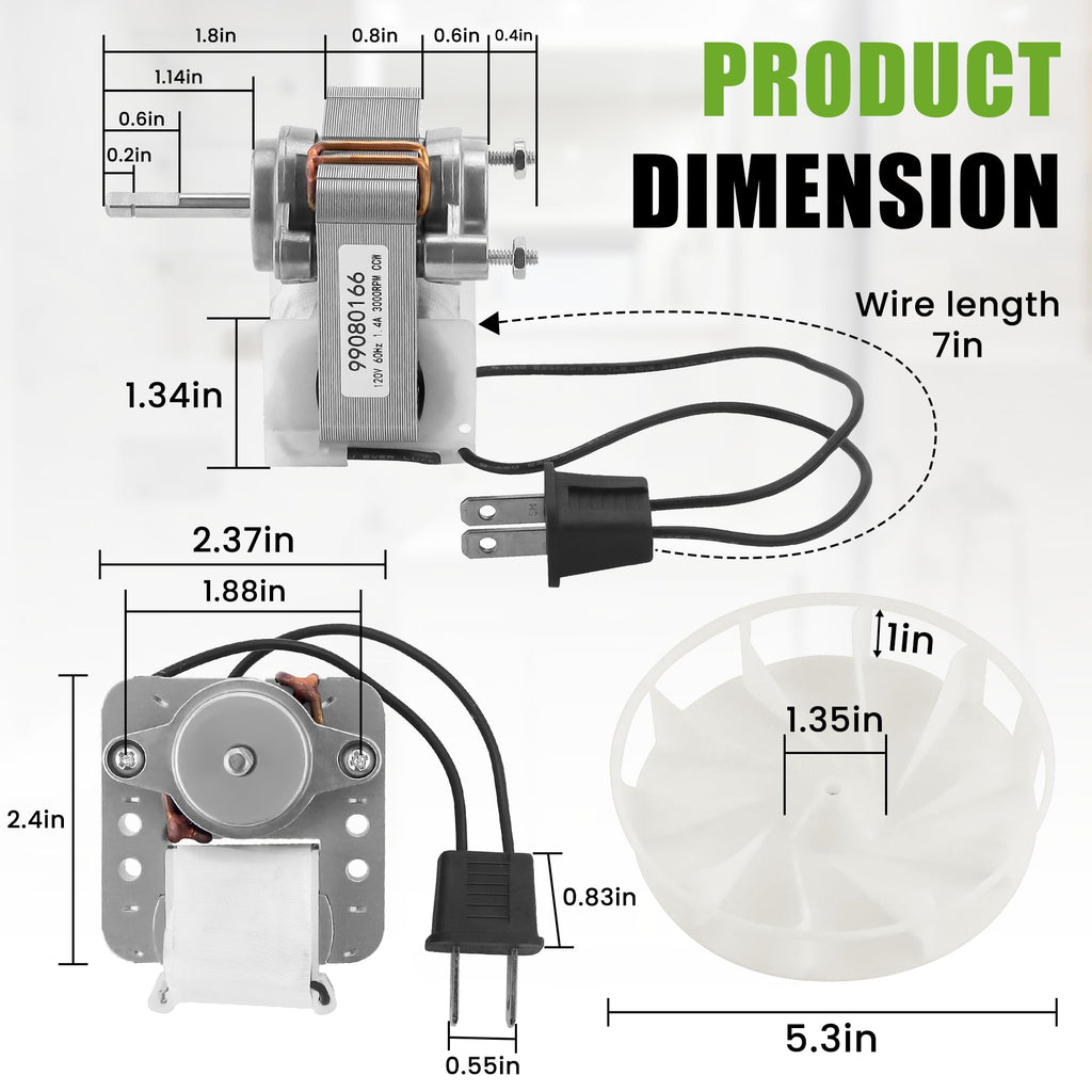 Bath Fan Motor V8187