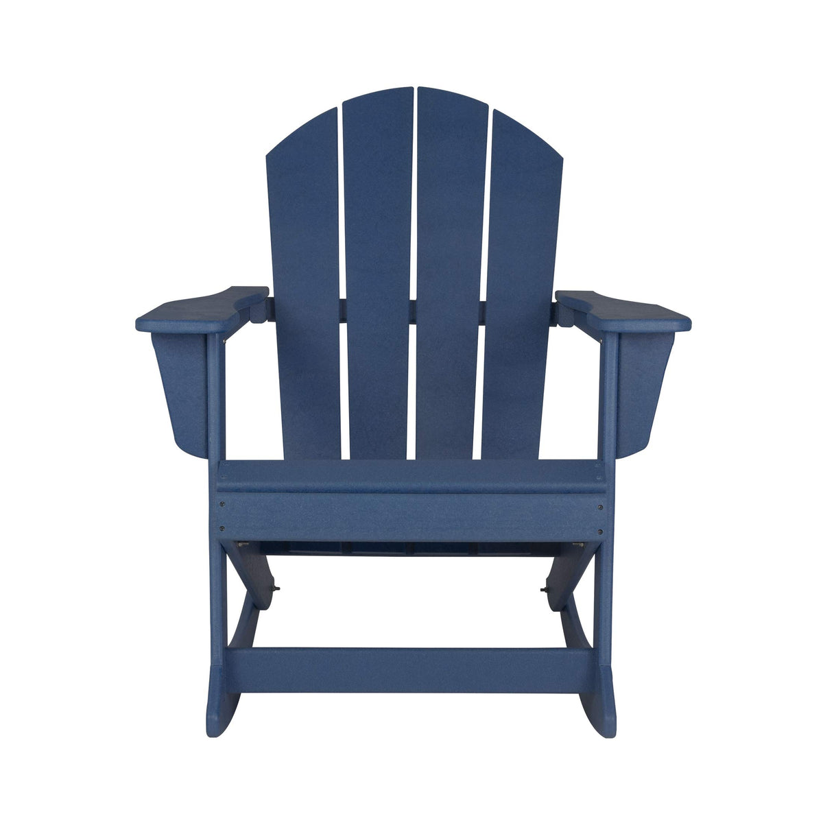 Navy Blue HDPE Outdoor Rocking Chair V987