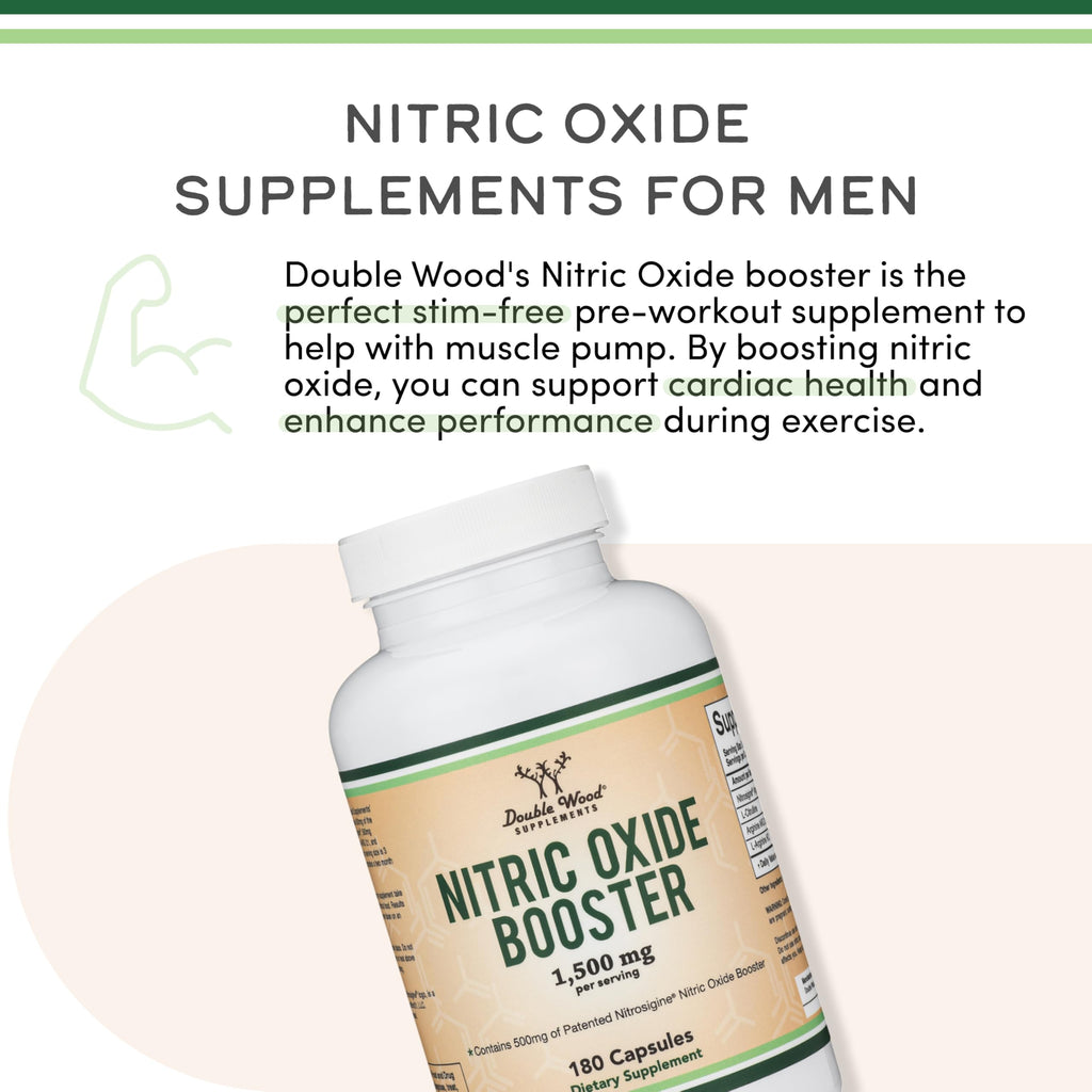 Nitric Oxide Booster, Nitrosigine + Citrulline, 180 Capsules B522