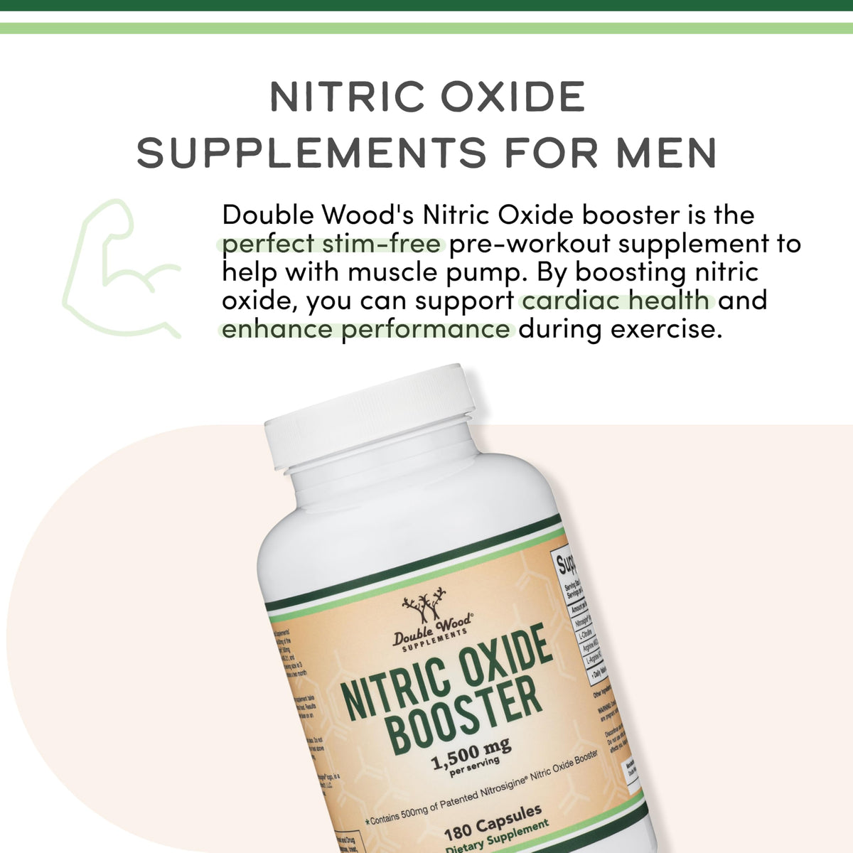 Nitric Oxide Booster, Nitrosigine + Citrulline, 180 Capsules B522