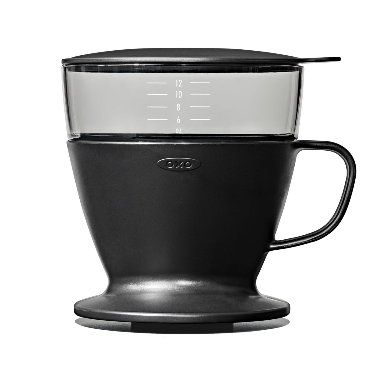 Single Serve Pour-Over Coffee Maker 12 oz Matte Black D40238