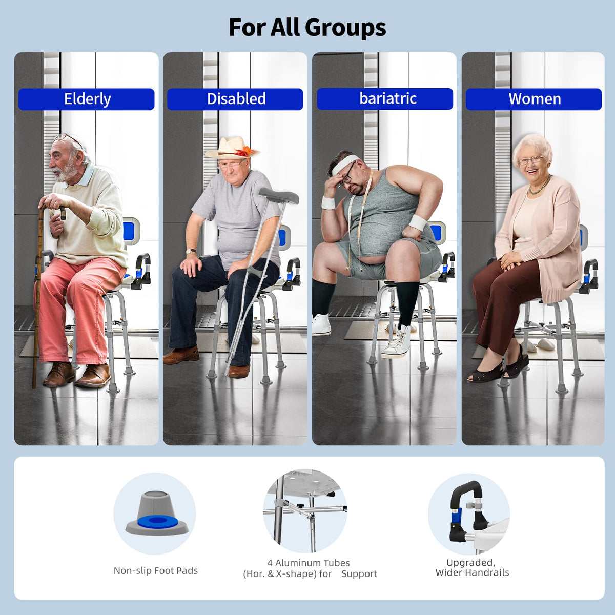 Heavy Duty Swivel Shower Chair I7437