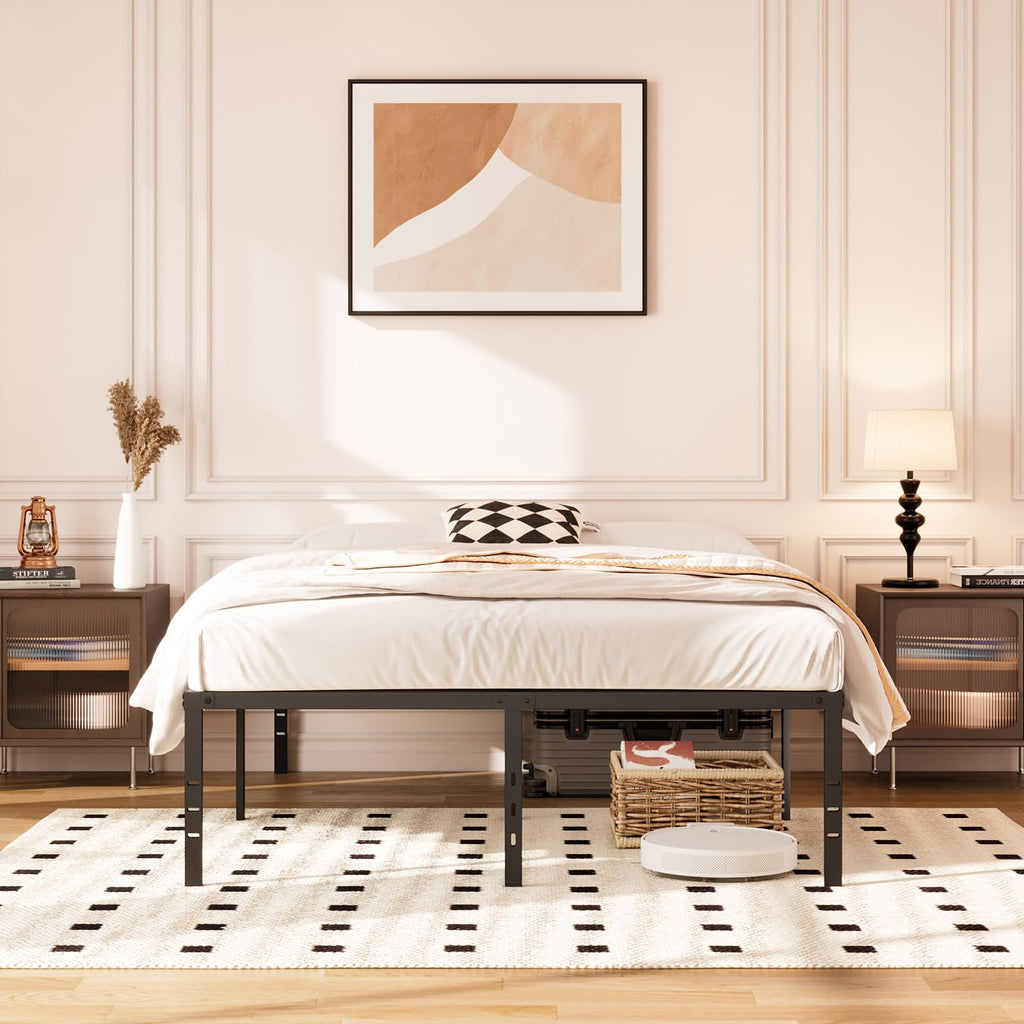 Queen 14-Inch Heavy-Duty Platform Bed Frame B52516