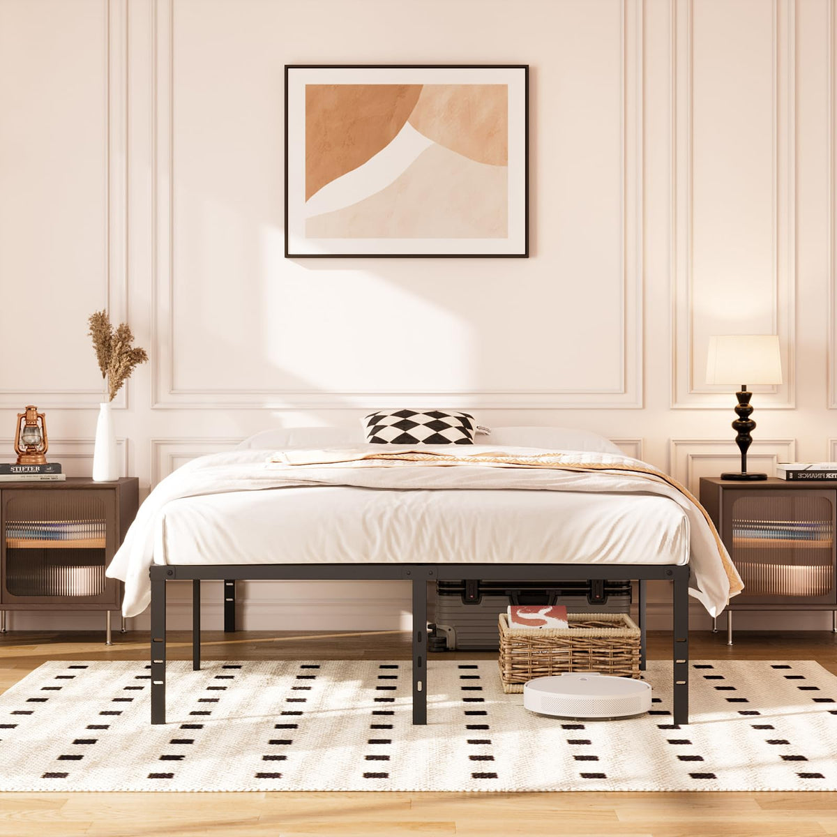 Queen 14-Inch Heavy-Duty Platform Bed Frame B52516