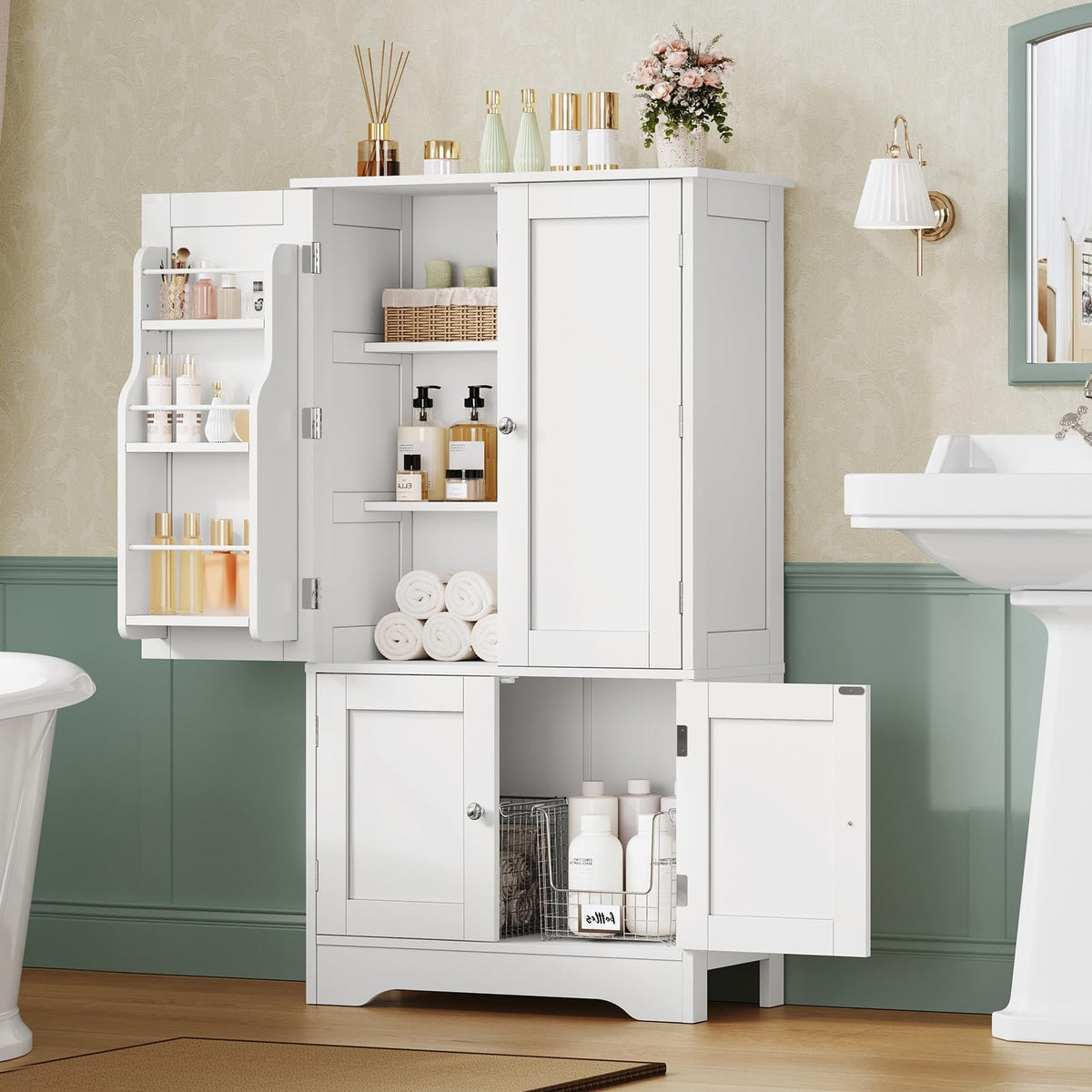 43”H Pantry Cabinet with 4 Doors H630509