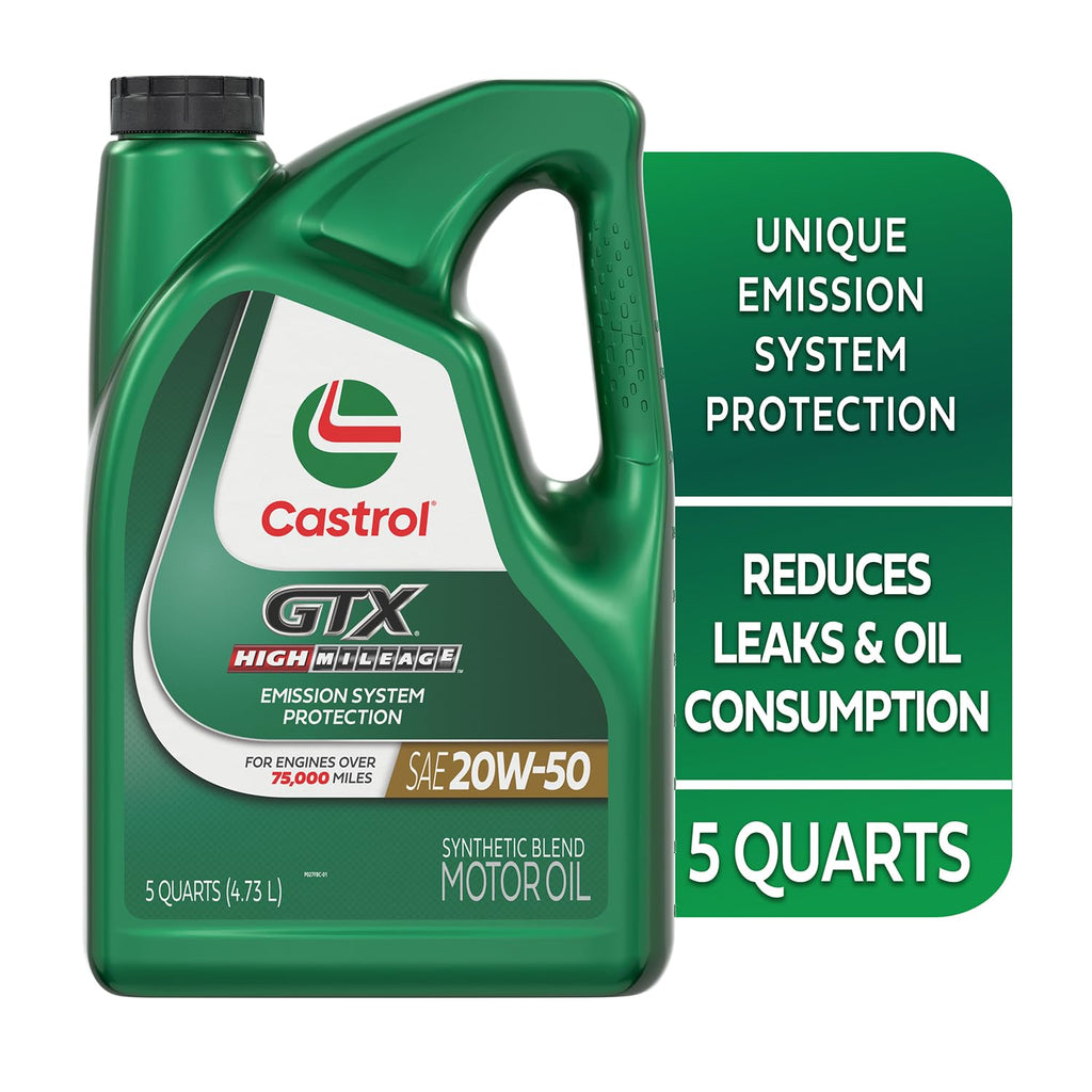 20W-50 Synthetic Blend Motor Oil, 5 Quarts V2711