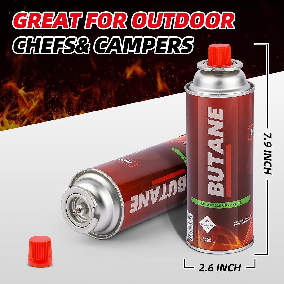 Butane Fuel Canisters 24 Pack U286