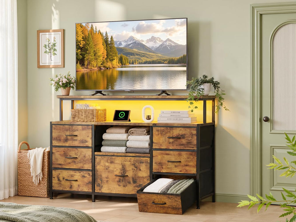 Dresser TV Stand with 7 Drawers A957251