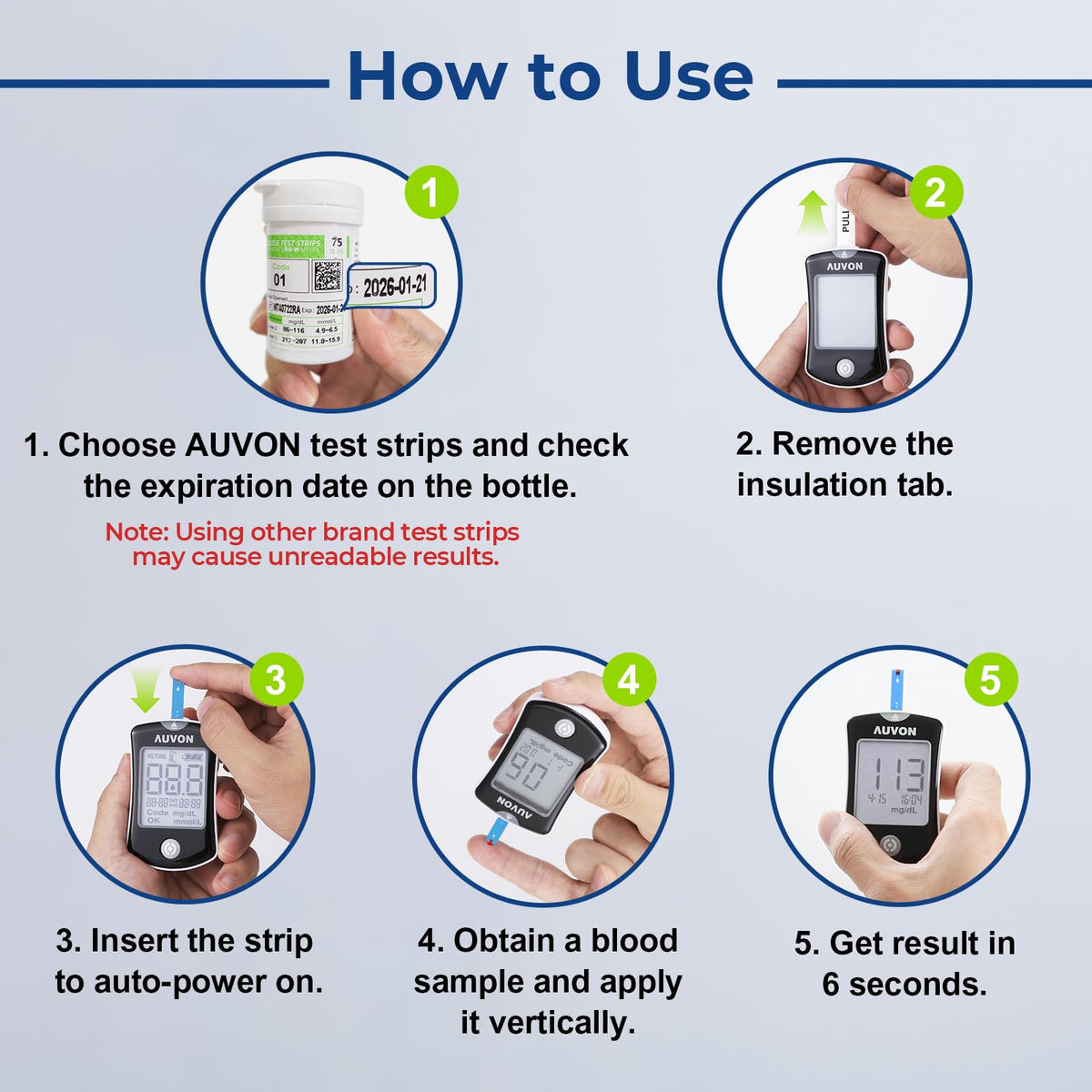 Blood Glucose Monitor Kit with 100 Strips L259062