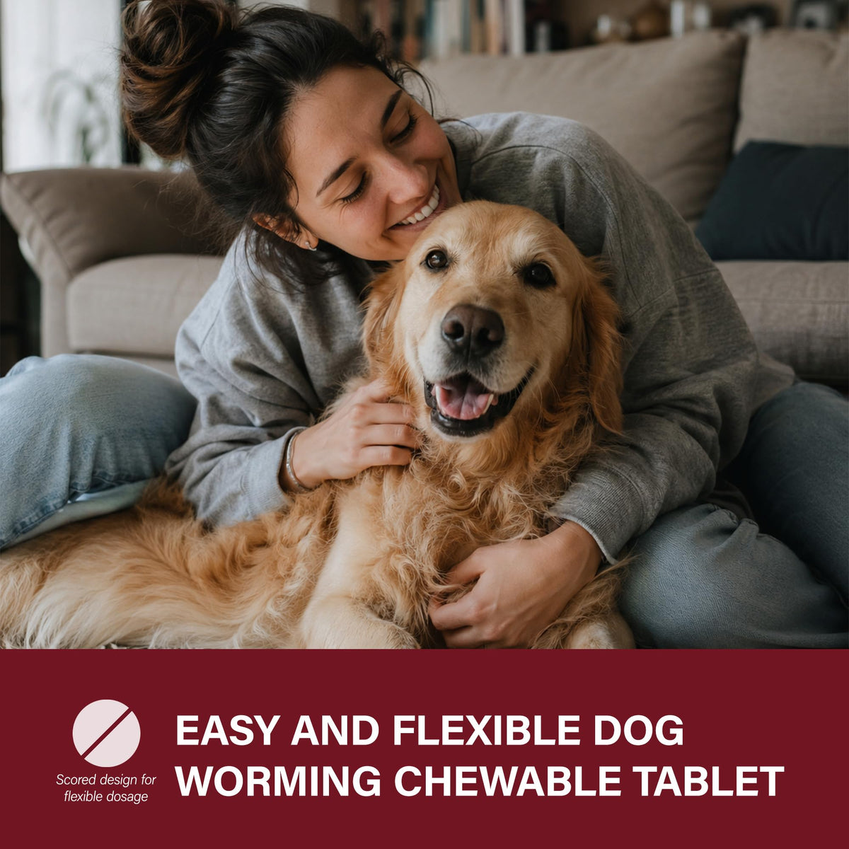 Dog Dewormer 30 Tablets Beef Flavor X17083