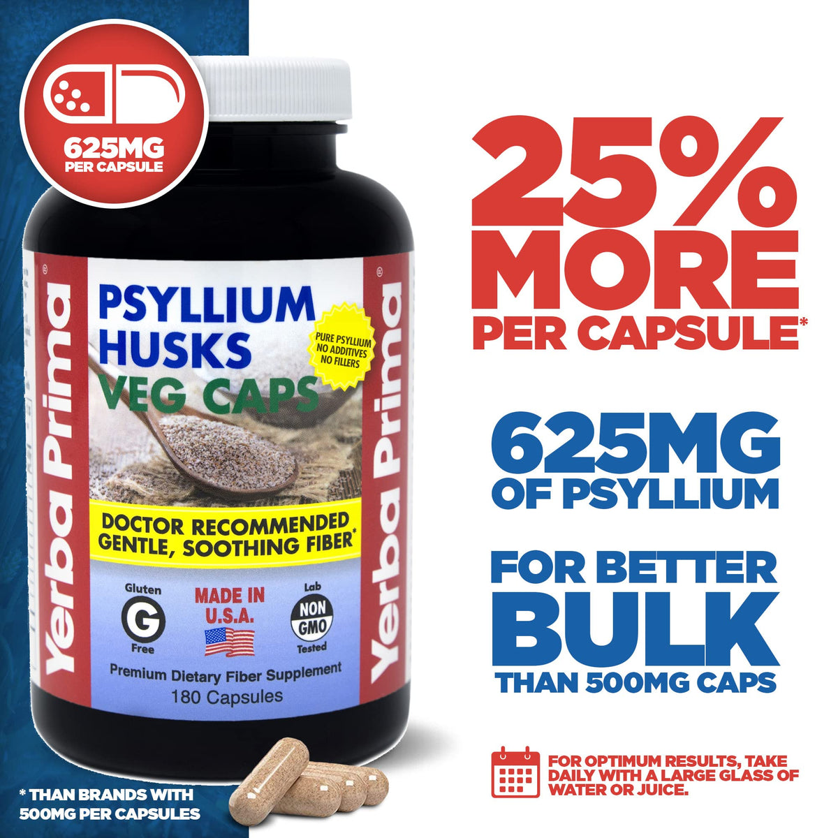 Psyllium Husks 180 Veg Caps Q624329