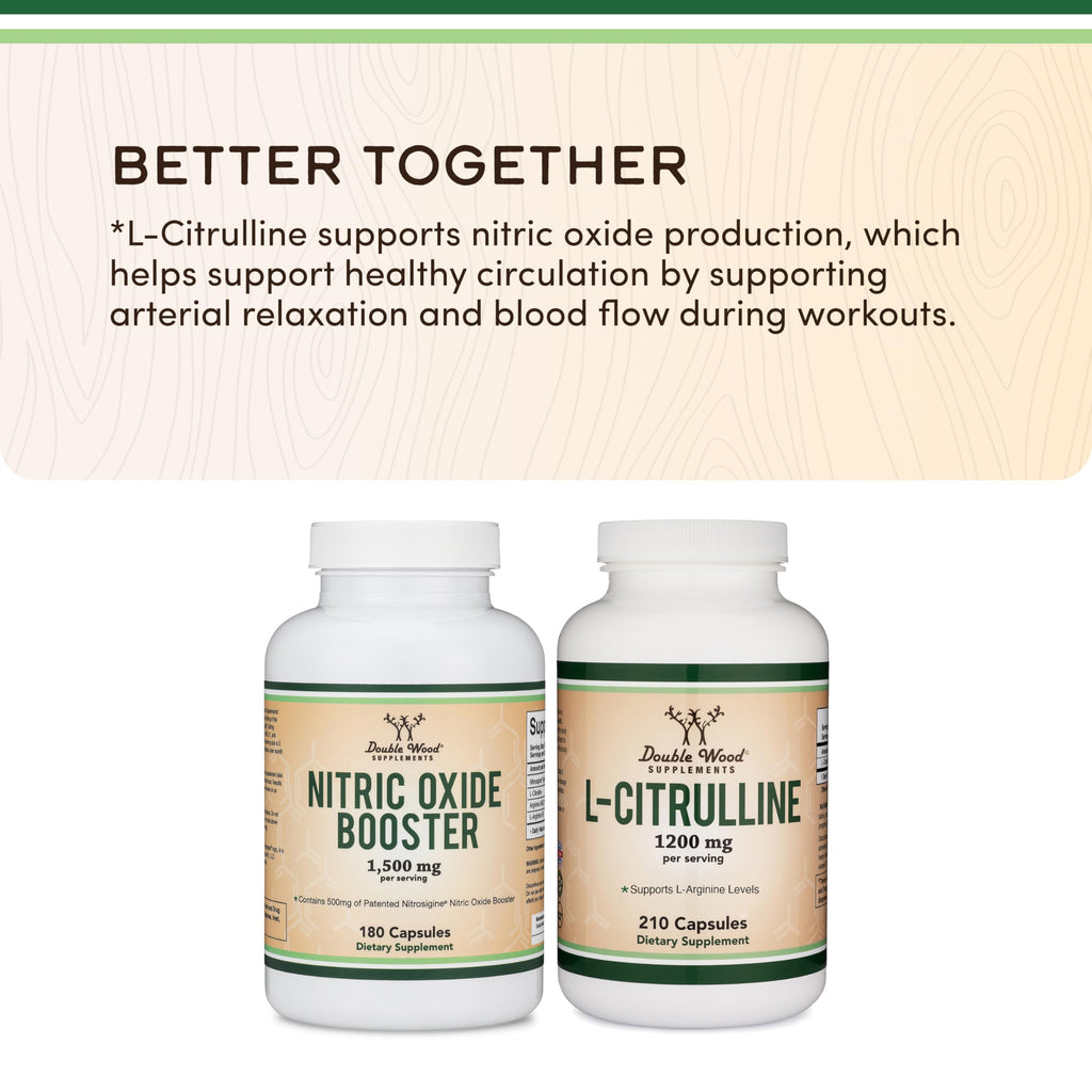 Nitric Oxide Booster, Nitrosigine + Citrulline, 180 Capsules B522
