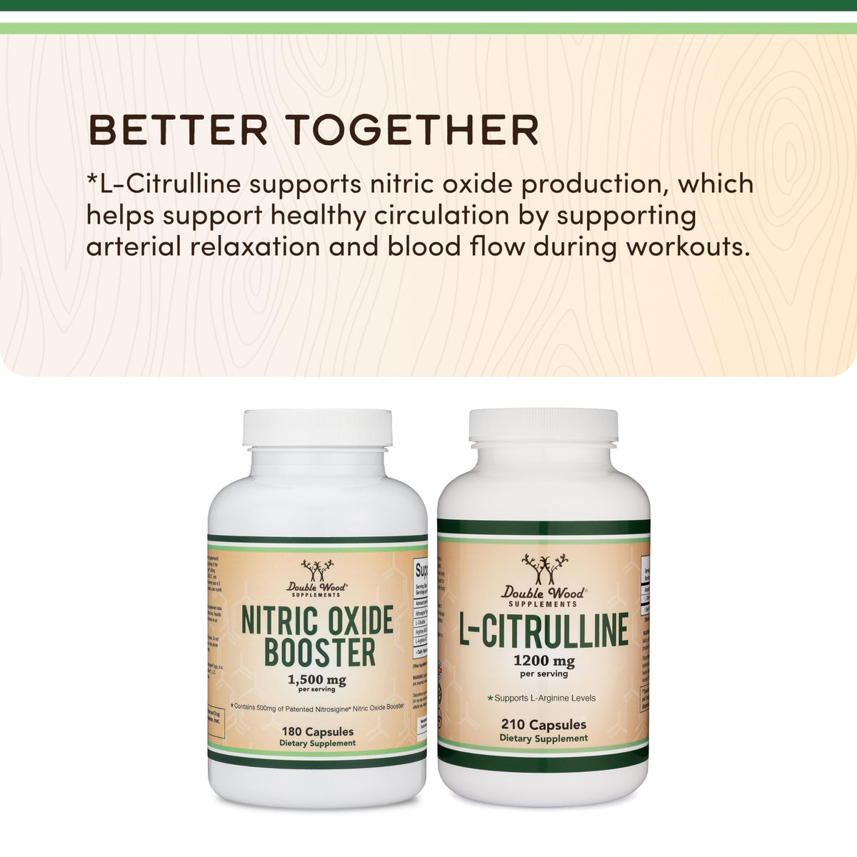 Nitric Oxide Booster, Nitrosigine + Citrulline, 180 Capsules B522