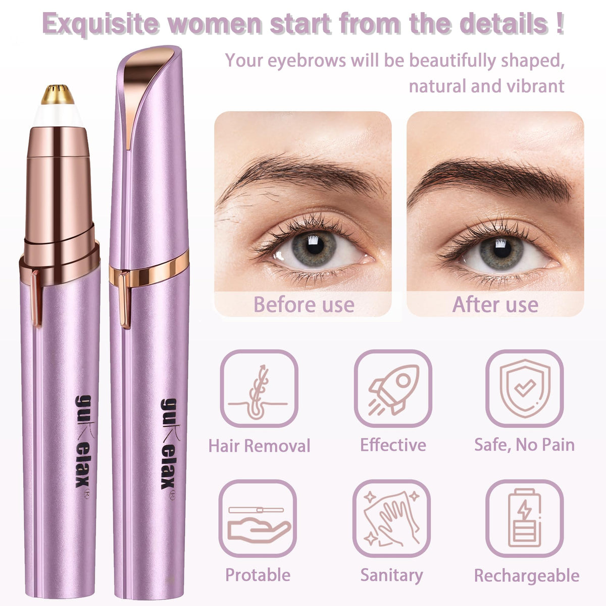 Rechargeable Electric Eyebrow Trimmer U671254